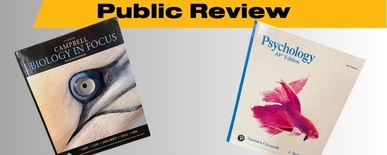 Two Text Books Up for Public Review April 29 and 30