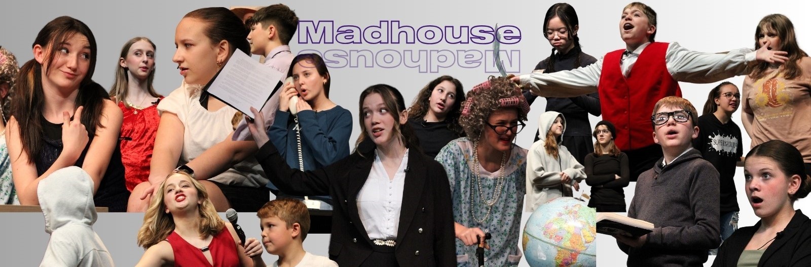 Cast of Madhouse Spring Middle School Play